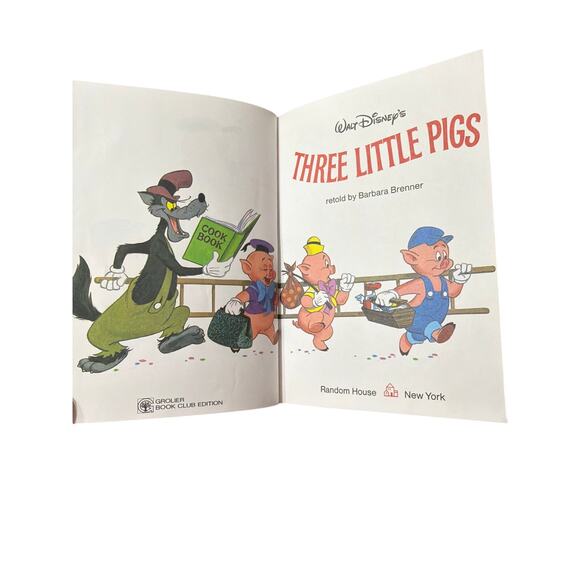 Walt Disney's Three Little Pigs World of Reading Hardcover Book - Picture 6 of 10